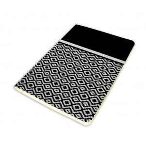 Carnet 11x15cm couverture souple Noir et Blanc