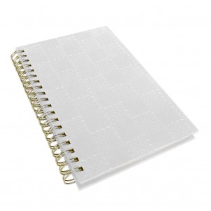 Carnet de notes blanc - Surface antibactérienne et stylo :: La