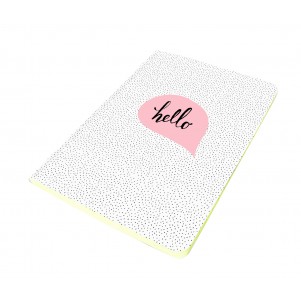 Carnet 11x15cm couverture souple Hello