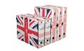 Lot de 4 boites à archives Union Jack