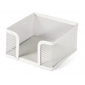 Porte mémo en métal blanc Porte mémo en métal blanc