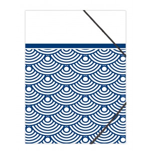 Pochette rabat simple Japanese waves