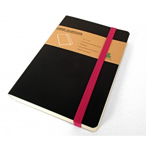 Carnet de notes Elasticool - Elastique fushia