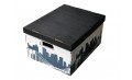 Lot 2 boites de rangement carton 40x31x21cm City