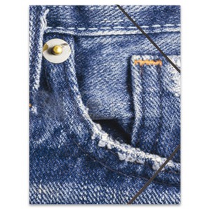 Pochette rabat simple Jeans Pochette rabat simple Jeans