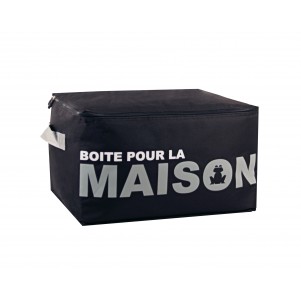 Boite de rangement souple 45cm noire