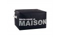 Boite de rangement souple 45cm noire
