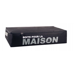 Boite de rangement souple "Sous le lit" noire