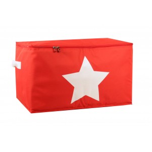 Boite de rangement souple "Etoile" 55cm rouge