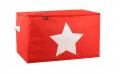 Boite de rangement souple "Etoile" 55cm rouge