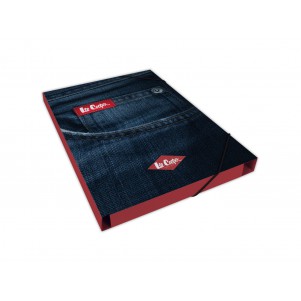 Pochette rabat Dos 25mm LEE COOPER Impression Jeans